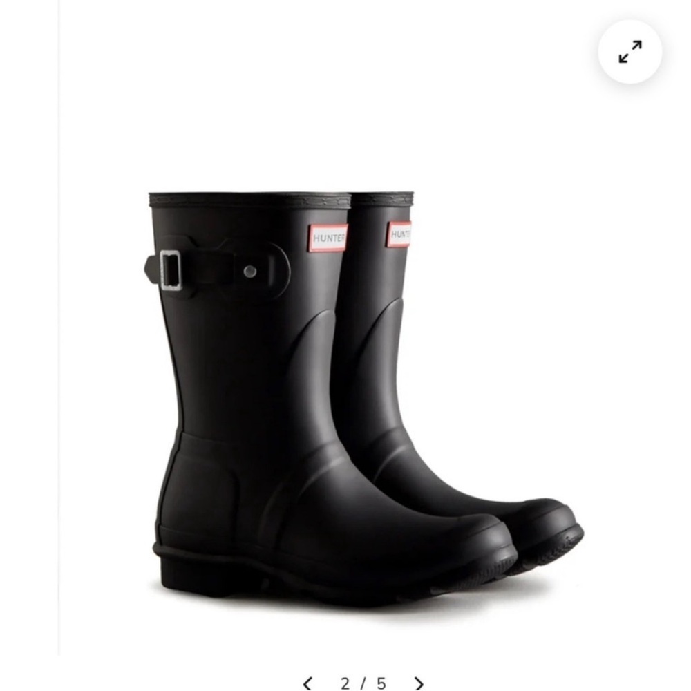 🔥NEW🔥HUNTER 🔥sz 8 BLACK Shorts Toure Rubber rain garden boots price firm!